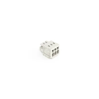 Enchufe CAGE CLAMP® de 1 conductor, protección total contra conexiones incorrectas, gris claro 734-103