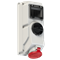 Enchufe con apagado 0-1, cerradura mecánica y carril DIN TH 35 32A 400V 3P+Z+N IP44