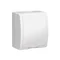 Enchufe con toma de tierra, resistente a salpicaduras IP54, tapa blanca, 16 A 250 V, blanco