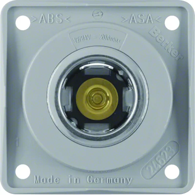 Enchufe de alimentación Integro Flow de 12 V, mecanismo, gris