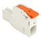 Enchufe de palanca de 1 cable CAGE CLAMP® de inserción a presión, gris claro