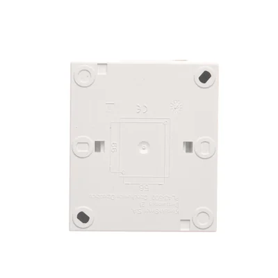 Enchufe de superficie Simon Aquaclick WA-CGSZ1Cx-xx-11Ax, Schuko, simple, tapa transparente, IP44, 16A, 250V~, bornes de tornillo; blanco