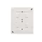 Enchufe de superficie Simon Aquaclick WA-CGSZ4Zx-xx-11Ax, Schuko, de 4 módulos, tapa transparente, con obturadores, IP44, 16A, 250V~, bornes de tornillo; blanco