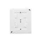 Enchufe de superficie Simon Aquaclick WA-CGSZN4C-xx-11xx, Schuko, de 4 vías, IP20, 16 A, 250 V~, conectores rápidos; blanco