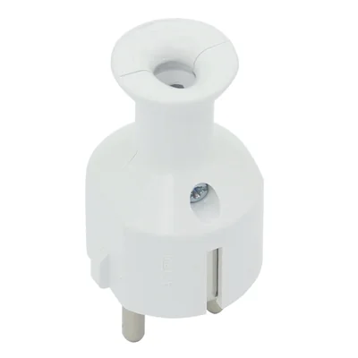 Enchufe desmontable recto Uni-SCHUKO 2p+Z Schuko 16A 250V WT-40 blanco