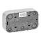 Enchufe doble ToDo 2x2P+Z, 16A/230VAC, IP20, Schuko, blanco, 10 unidades