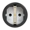 Enchufe monofásico portátil de goma con protección lateral + enchufe 10/16A 2 P+Z