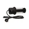 Enchufe para mueble 3x2P+Z, extensible desde el tablero, 10cm, con cerradura y cable de 1,8m, INOX