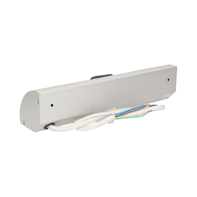 Enchufe para mueble con interruptor, 2x230V aluminio plateado