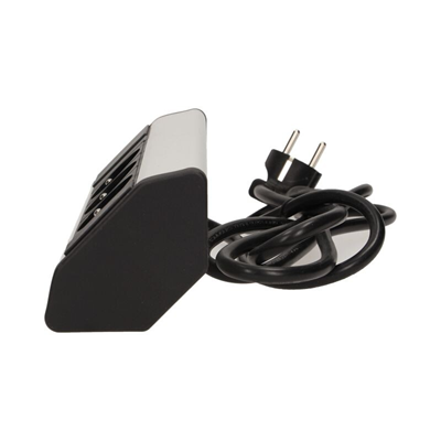 Enchufe para mueble sin interruptor, 3x2P+Z, con cable de 1,8 m