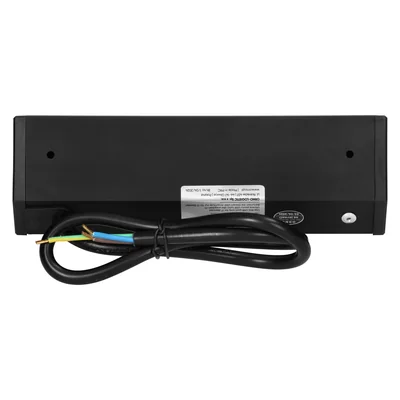 Enchufe para muebles 2x2P+Z, 2xUSB (tipo A+C; 2,4 A), negro