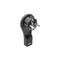 Enchufe plano, angular, negro, 16A, 250V
