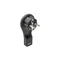Enchufe plano, angular, negro, 16A, 250V