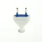 Enchufe plano extraíble 2,5A/250V aislamiento clase II. BLANCO