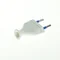 Enchufe plano extraíble 2,5A/250V aislamiento clase II. BLANCO