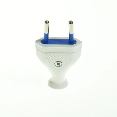 Enchufe plano extraíble 2,5A/250V aislamiento clase II. BLANCO