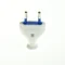 Enchufe plano extraíble 2,5A/250V aislamiento clase II. BLANCO