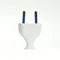 Enchufe plano extraíble 2,5A/250V aislamiento clase II. BLANCO