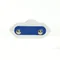 Enchufe plano extraíble 2,5A/250V aislamiento clase II. BLANCO