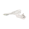 Enchufe plano fijo con asa, cable de 1,5 m, blanco