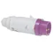 Enchufe portatil 16A 2P 24V AC violeta IP44
