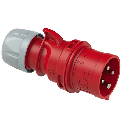 Enchufe portátil con cruce de fases SHARK 400V 32A 4P IP44