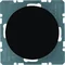 Enchufe R.1/R.3 con placa frontal negra brillante