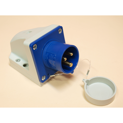 Enchufe receptor con clavija IP44 16A 230V 2P+Z