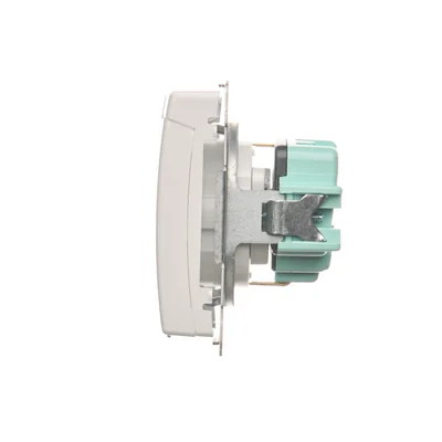 Enchufe Schuko Simon Basic WMBW-50111x-1011 para IP44 con obturadores (módulo) 16A, 250V~, terminales de tornillo; blanco