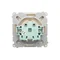 Enchufe Schuko Simon Basic WMBW-50111x-9011 para IP44 con obturadores (módulo) 16A, 250V~, terminales de tornillo; beige