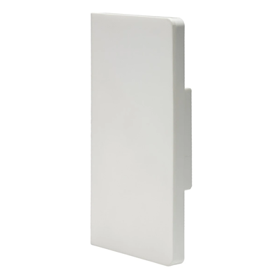 End cap E 130x60 Z, white 2 pcs.