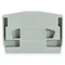End cap for connectors with snap-in foot, 4 mm thick, light gray