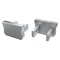 End cap for the NTB LED profile, gray