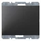 End cap with a central element anthracite matt lacquered