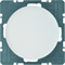 End cap with faceplate Berker R.1/R.3 white, glossy