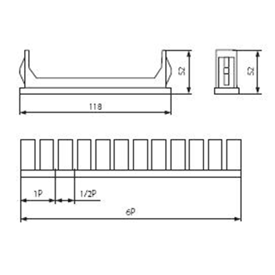 End caps for DB Z-DB series switchboards