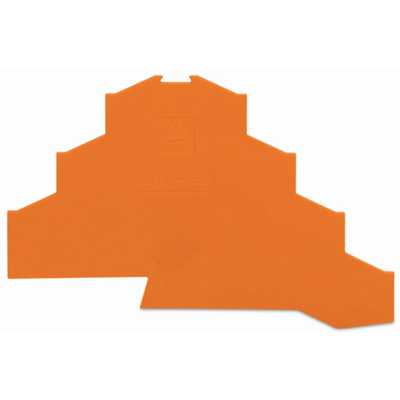 End plate orange 25 pcs.