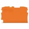 End/inner wall 0.7 mm thick, orange 2000-1292