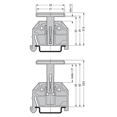 Endmarkierungsbasis 25 Stk.