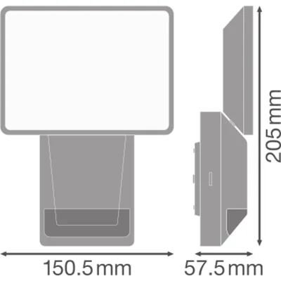 ENDURA® PRO FLOOD SENSOR 15W 4000K IP55 White Fixture