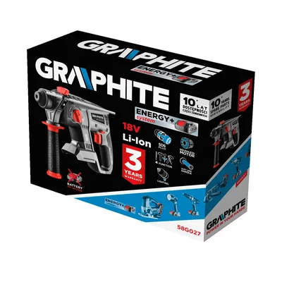 Energy+ 18V brushless cordless hammer drill, Li-Ion, 2.2J impact, without battery