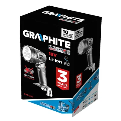 Energy+ 18V Li-Ion wiederaufladbare Taschenlampe, ohne Batterie