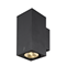 ENOLA SQUARE  UP/DOWN M Lampa zewnętrzna ścienna 20W 1900LM 3000K/4000K IP65 czarna