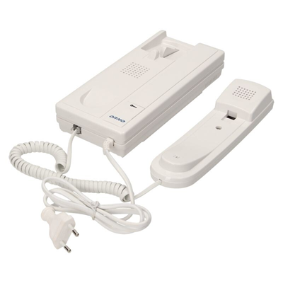 ENSIS Conjunto de intercomunicación unifamiliar 230V, antivandálico, blanco