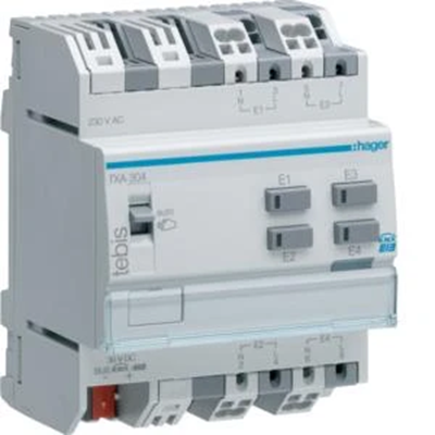 Entrada binaria KNX easy de 4 vías 230V CA