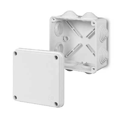 EP-LUX Boîte de jonction 118x118x68mm IP55 blanc