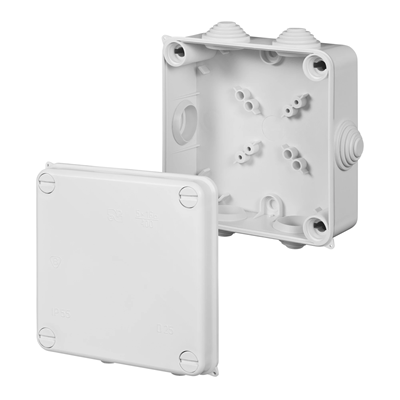 EP-LUX Caja Hermética 135x135x65mm IP55 blanco