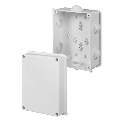 EP-LUX Junction box 158x118x95mm with terminals 4-way for Cu up to 16mm2 IP55 white