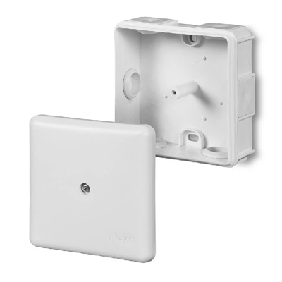 EP-LUX Puszka hermetyczna 90x90x40mm pusta IP55 biała