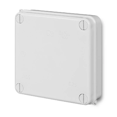 EP-LUX Puszka hermetyczna bez wkładu 135x135x58mm IP55 biała